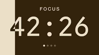 50/10 Cozy Pomodoro Timer | 10 Hour Focus Session | Coffee Espresso | Visual Study Timer