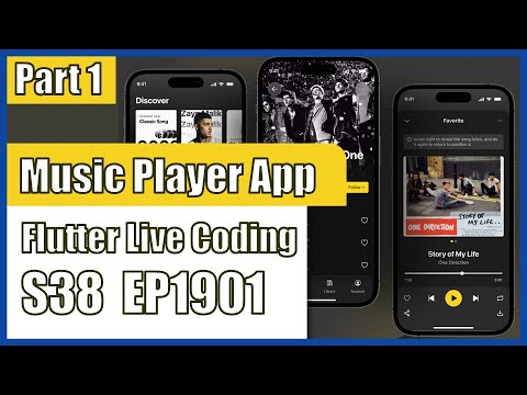 [Flutter] Flutter Live Coding EP1901 (Music Player App Part 1) - YouTube