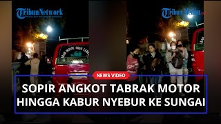 Lagi, Sopir Angkot di Medan Ugal-Ugalan Tabrak Driver Ojol dan Hingga Penumpang Ketakutan di Mobil