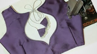 Blouse Designsnew Boat Neck Blouse Design Cutting & Schingबलउज डजइन Blouse Back Neck Design