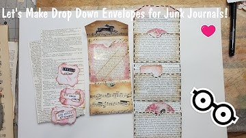 How to Make Easy Drop Down Envelopes in Junk Journals! So Much Fun! The Paper Outpost!