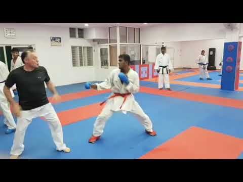 Karate Techniques Distance Kumite Training