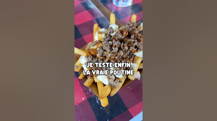 I'm discovering Quebec poutine 🙏