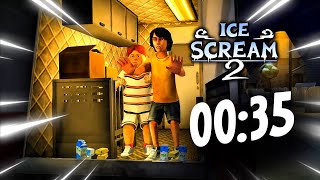 I FINISHED ICE SCREAM 2 IN 35 SECONDS 😱😱