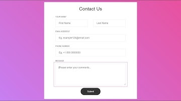 Awesome Animated Contact Page By HTML & CSS-Contact Form Design-Series 5/5
