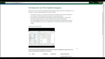 Introduction to R-for-epi site