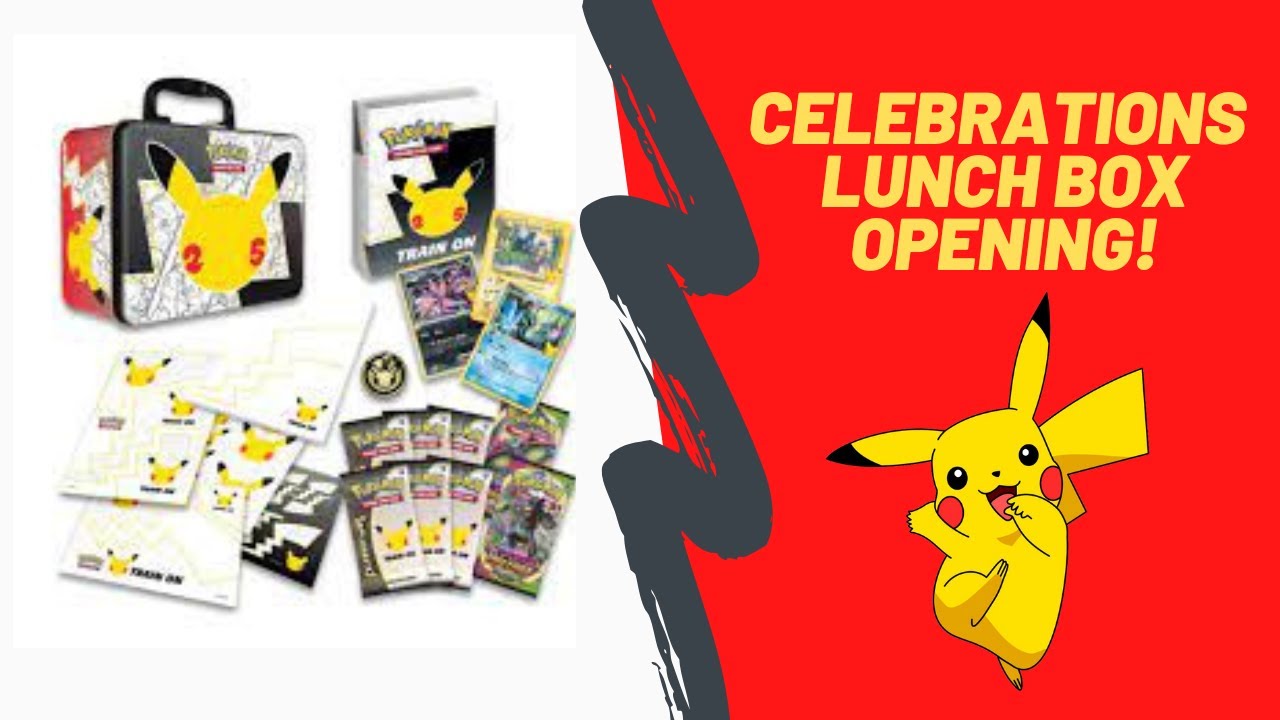 CELEBRATIONS HITS! Pokémon Celebrations Lunch Box Opening! YouTube
