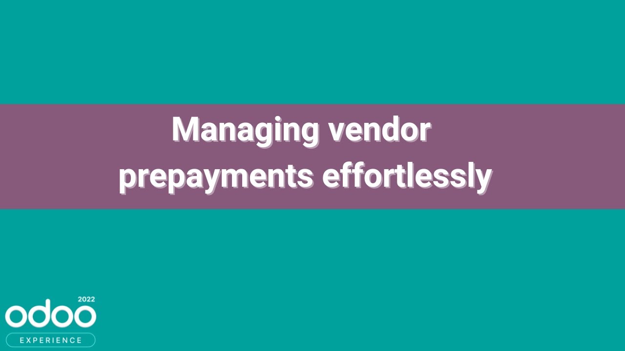 Managing vendor prepayments effortlessly