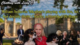 Wiliam Believes meghans Playing With Fire Let Her Destroy Them Charles Is Horrified By Harry