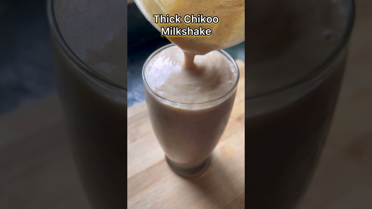 Thick Chikoo Milkshake 