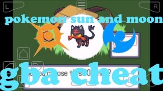 Pokemon sun and moon gba cheat