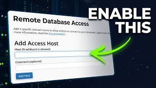 How to Allow MySQL Remote Connections in cPanel
