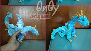 3d origami ice dragon tutorial part 4