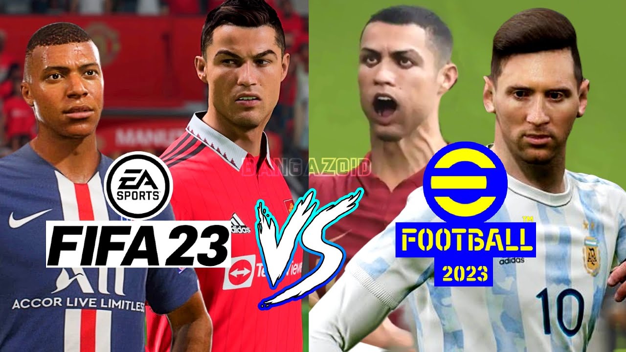 Vídeo compara FIFA 23 e eFootball 2023; veja quem leva a melhor