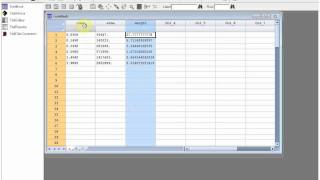 Statgraphics 1/x weighting video