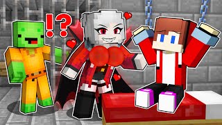 JJ and Mikey Escape from VAMPIRE GIRL Prison in Minecraft Challenge - Maizen JJ and Mikey