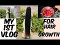 My first vlog for longhair growth and hair care tips 