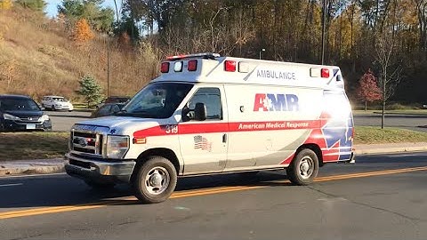 AMR Ambulance 319 responding with Wail, yelp, and Horn