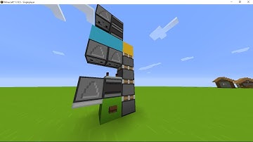 Minecraft easiest and smallest vertical quad piston extener!! Minecraft Java quad piston extender