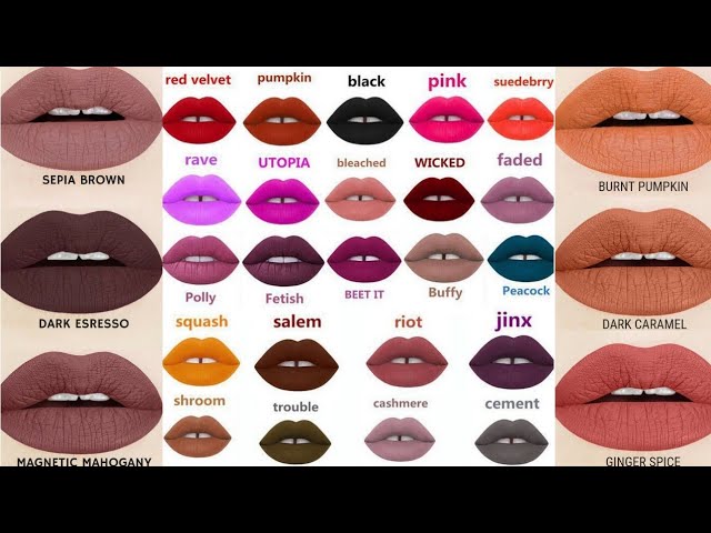 50+ Best Lipstick Color Ideas/Beautiful Lipstick Shades With Name/Matte  Lipstick Colors/Lips Art #1 - YouTube