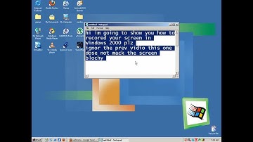 how to record your screen in windows 2000