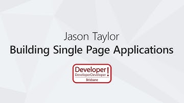 Building Single Page Applications with ASP.NET Core 2 | Jason Taylor @ DDD Brisbane 2017