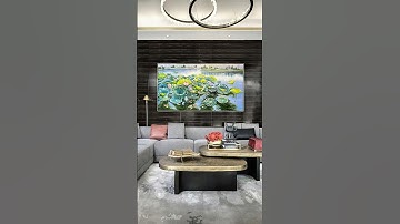 🪷Cửu ngư liên hoa #tdartdecor #tranhsondau #tranhphongthuy #tranhphongcanh #tranhdecor