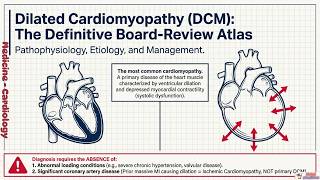 Dilated Cardiomyopathy (DCM) - A Comprehensive Board Review Guide #DilatedCardiomyopathy