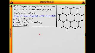 BMAT 2014 Section 2 - Q22 Chem - Graphene - Worked Solution