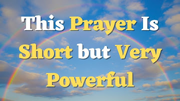 GOD FIRST: A Short MORNING PRAYER Before You Start Your Day