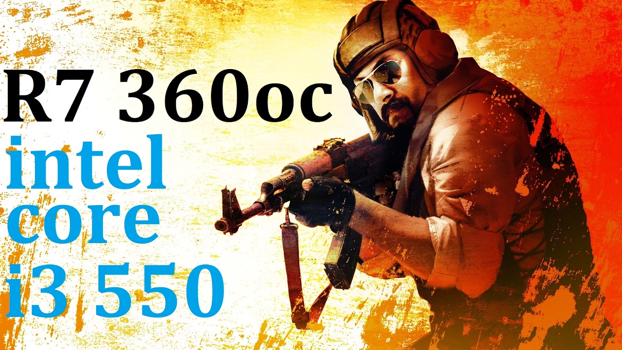 Intel core i3 550+R7 360 Test FPS│CSGO Max settings