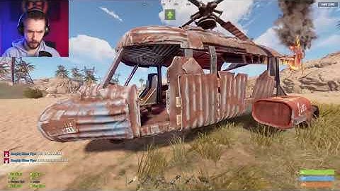 Jacksepticeye CRASHES helicopter after trial | OTV Divide Rust