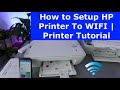 How to Setup HP Printer To WIFI | Printer Tutorial