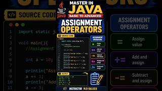 Master in Java basic to advanced Assignment Operators #coding #python 🌹❤️❤️🌹