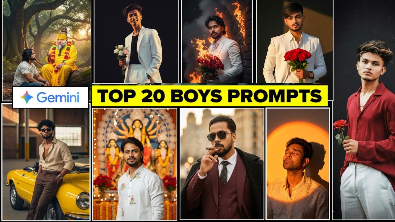New Gemini Ai Prompts for Men | Top 20 Boys prompts | New Trending ...