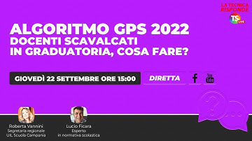 Algoritmo Gps 2022, docenti scavalcati in graduatoria, cosa fare?