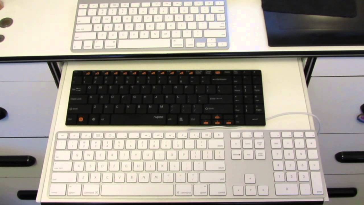 Rapoo E9070 comparison with Wired/wireless Aluminum Keyboards (Apple)