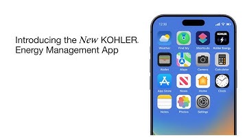 Welcome to the NEW KOHLER Energy Management App