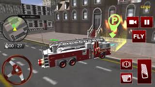 Flying Fire Truck Simulator - City Rescue Games 2020 #3 - Best Android Gameplay screenshot 3