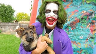 Funny Clown SAVES My Puppy Sniper!