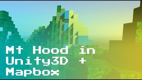 Mt Hood visualized in Unity3D with Mapbox.