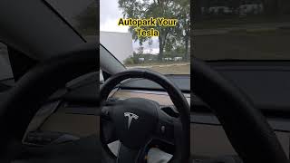 How to park a Tesla Model 3 #Tesla #howto