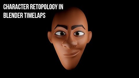 Character retopology in blender timelaps (part 2)