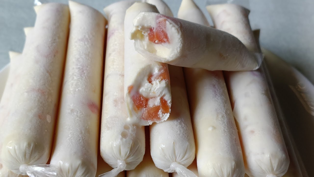 Creamy & delicious fruit salad ice candy recipe YouTube