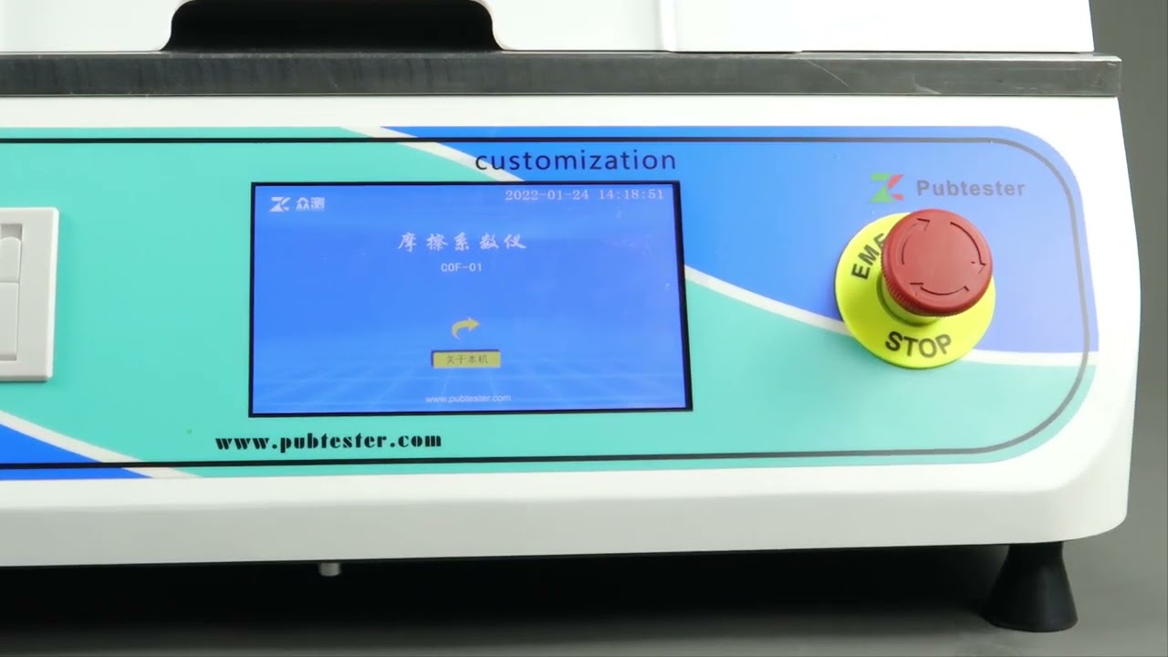COF-01 Coefficient of Friction Tester, compliance with ASTM D 1894, ISO 8295