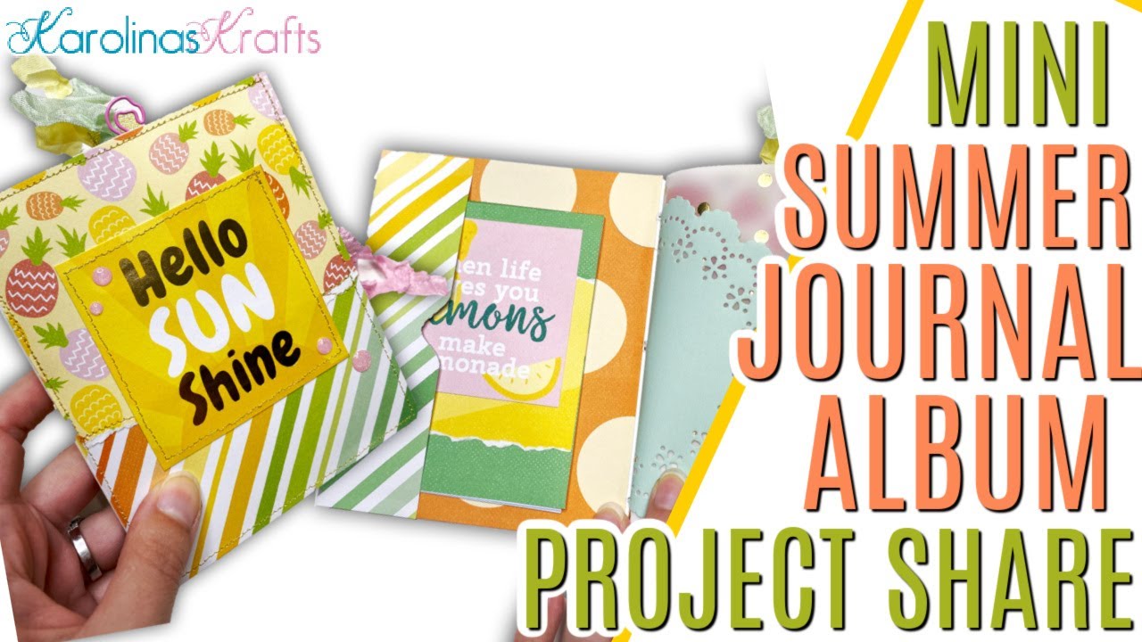 Summer Mini Junk Journal Album Project Share, Mini Junk Journal for Summer