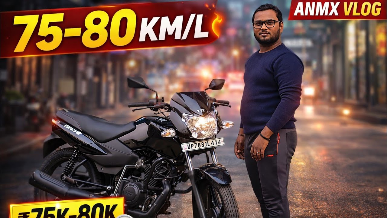 75–80 हजार की TVS Sports Bike 😱 | Mileage King Bike | ANMX Vlog