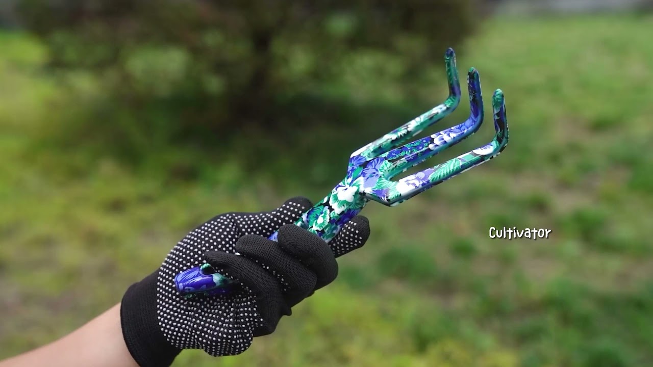 FLORA GUARD 3 Piece Aluminum Garden Tool Set - Trowel, Cultivator, Pruning Shear