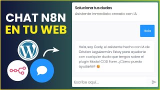 Cómo instalar el chat de IA de N8N en cualquier sitio web | WordPress 🤖