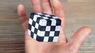 How to Draw - Easy 3D Reverse Cube Illusion Art